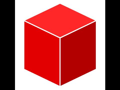 Cube isométrique, 1.