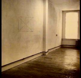 Dibbets, "Perspective Correction, My Studio II", photo,1969.