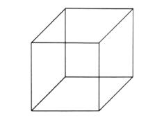 Figure rﾎversible : "Cube de Necker", 1886.