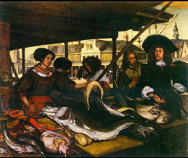 De Witte, "Nouveau marché aux poissons", XVIIème.